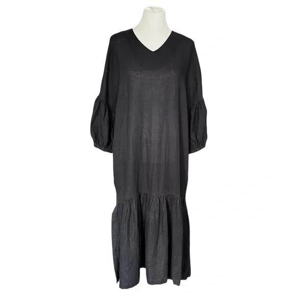 chinese dress ladies pleated cocoon dress